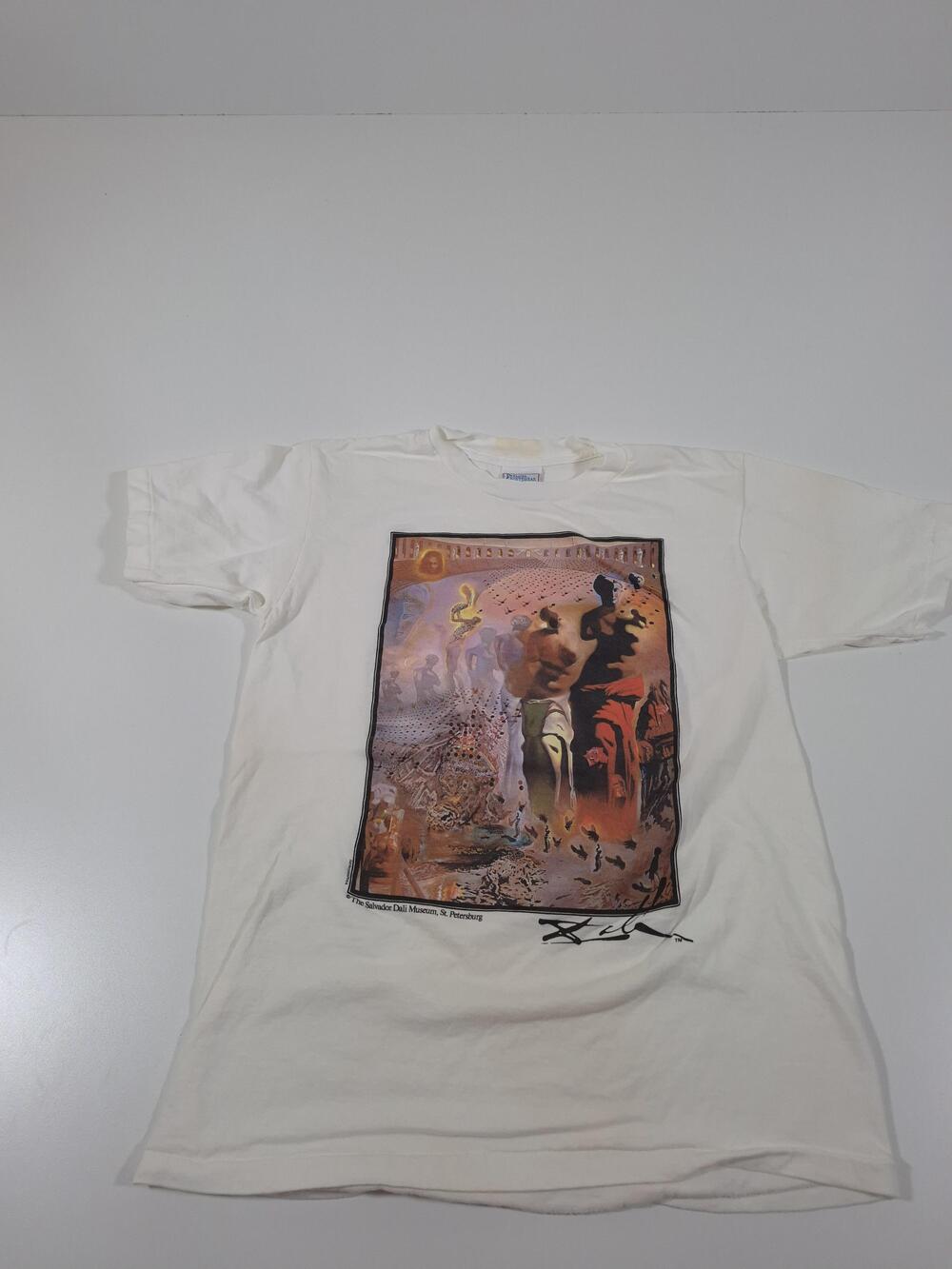 VTG Salvador Dali Art T Shirt Men’s Warhol Museum 90s Escher Original Tee M